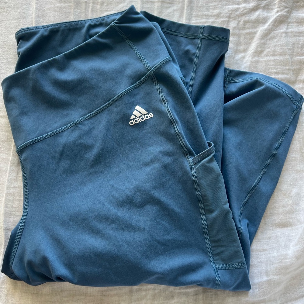 Adidas Blue Crop Leggings